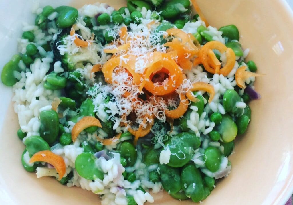 broadbean risotto